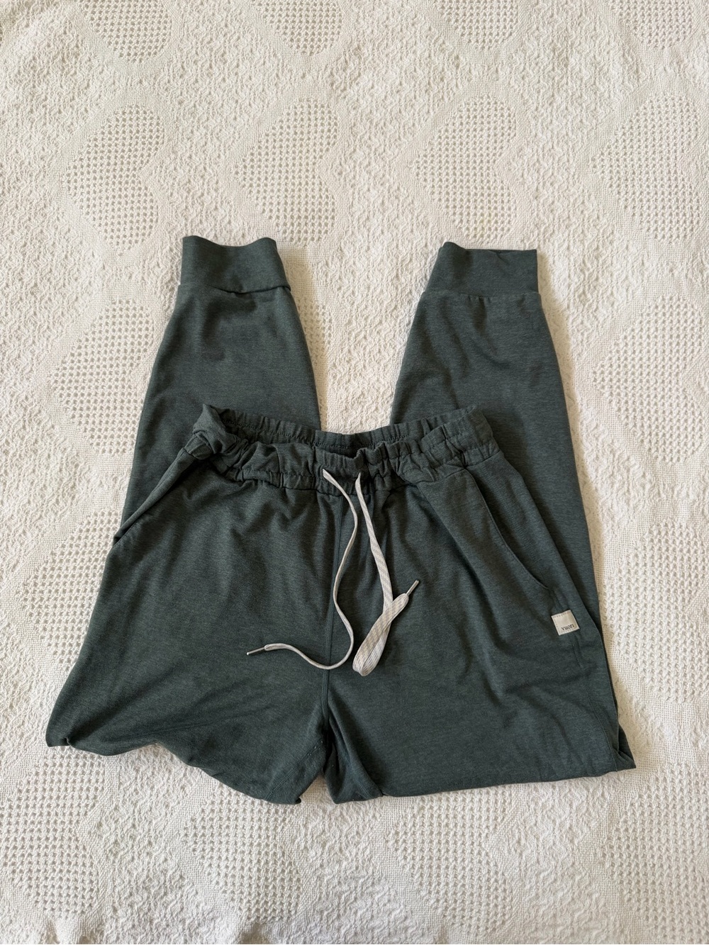 Vuori Dark Green Drawstring Jogger Pants